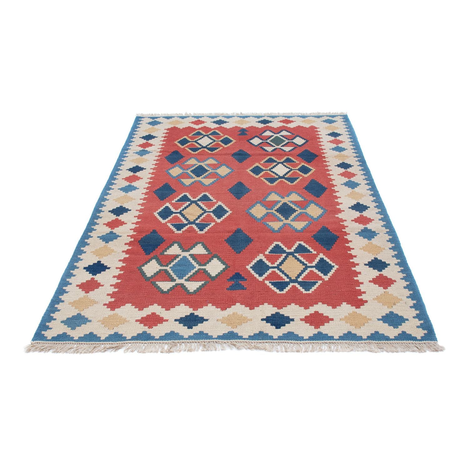 Kelim Teppich - Oriental 180 x 120 cm - dunkelrot