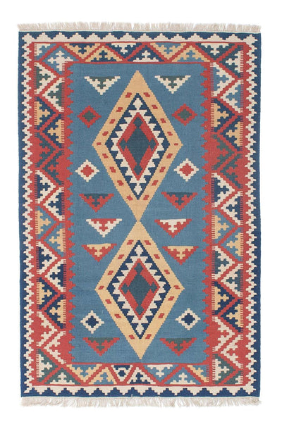 Kelim Teppich - Oriental 121 x 183 cm - blau