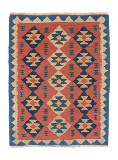 Kelim Teppich - Oriental 108 x 150 cm - rost