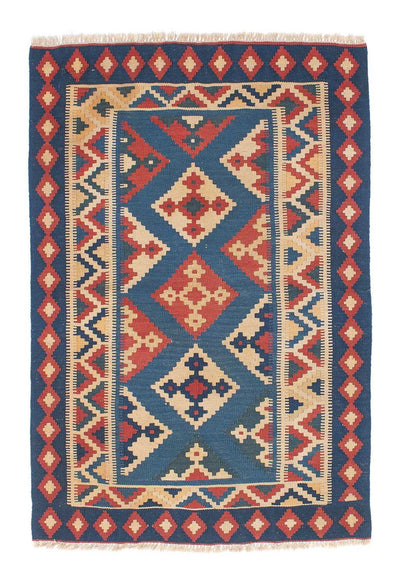 Kelim Teppich - Oriental 106 x 152 cm - mehrfarbig