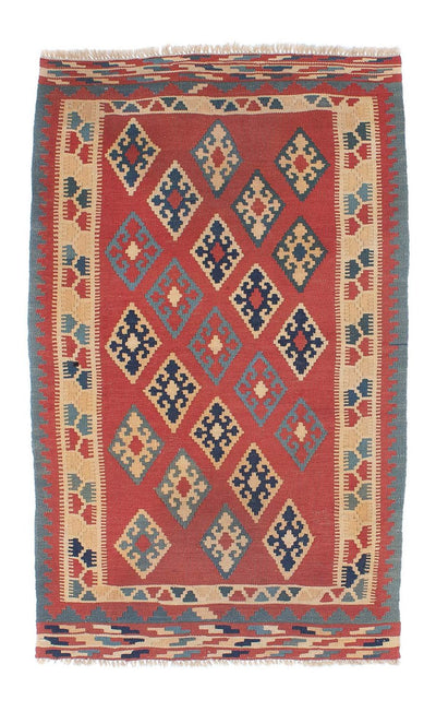 Kelim Teppich - Oriental 96 x 161 cm - dunkelrot