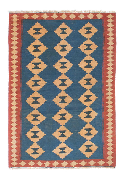 Kelim Teppich - Oriental 98 x 149 cm - blau