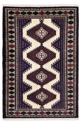 Turkaman Teppich 139 x 87 cm - mehrfarbig