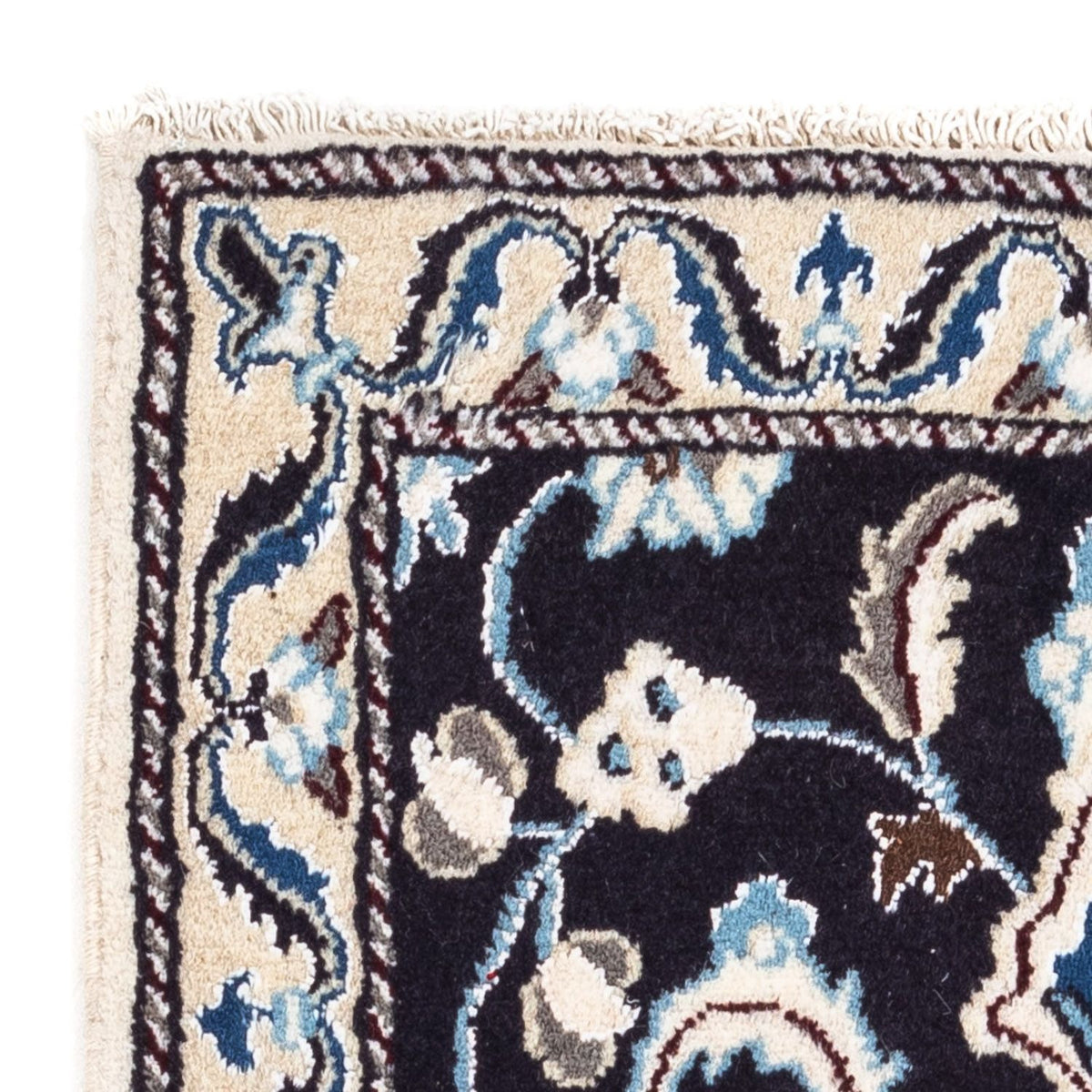 Perserteppich - Nain 101 x 55 cm - dunkelblau