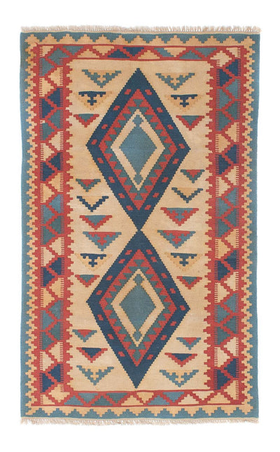 Kelim Teppich - Oriental 117 x 184 cm - hellbraun