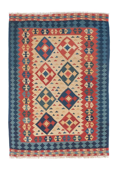 Kelim Teppich - Oriental 124 x 170 cm - mehrfarbig