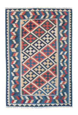 Kelim Teppich - Oriental 178 x 120 cm - blau