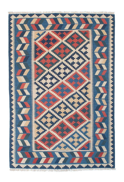 Kelim Teppich - Oriental 120 x 178 cm - blau