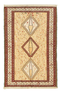 Kelim Teppich - Oriental 187 x 126 cm - beige