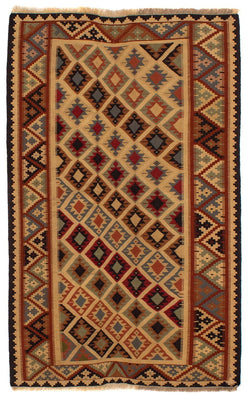 Kelim Teppich - Oriental 185 x 120 cm - braun