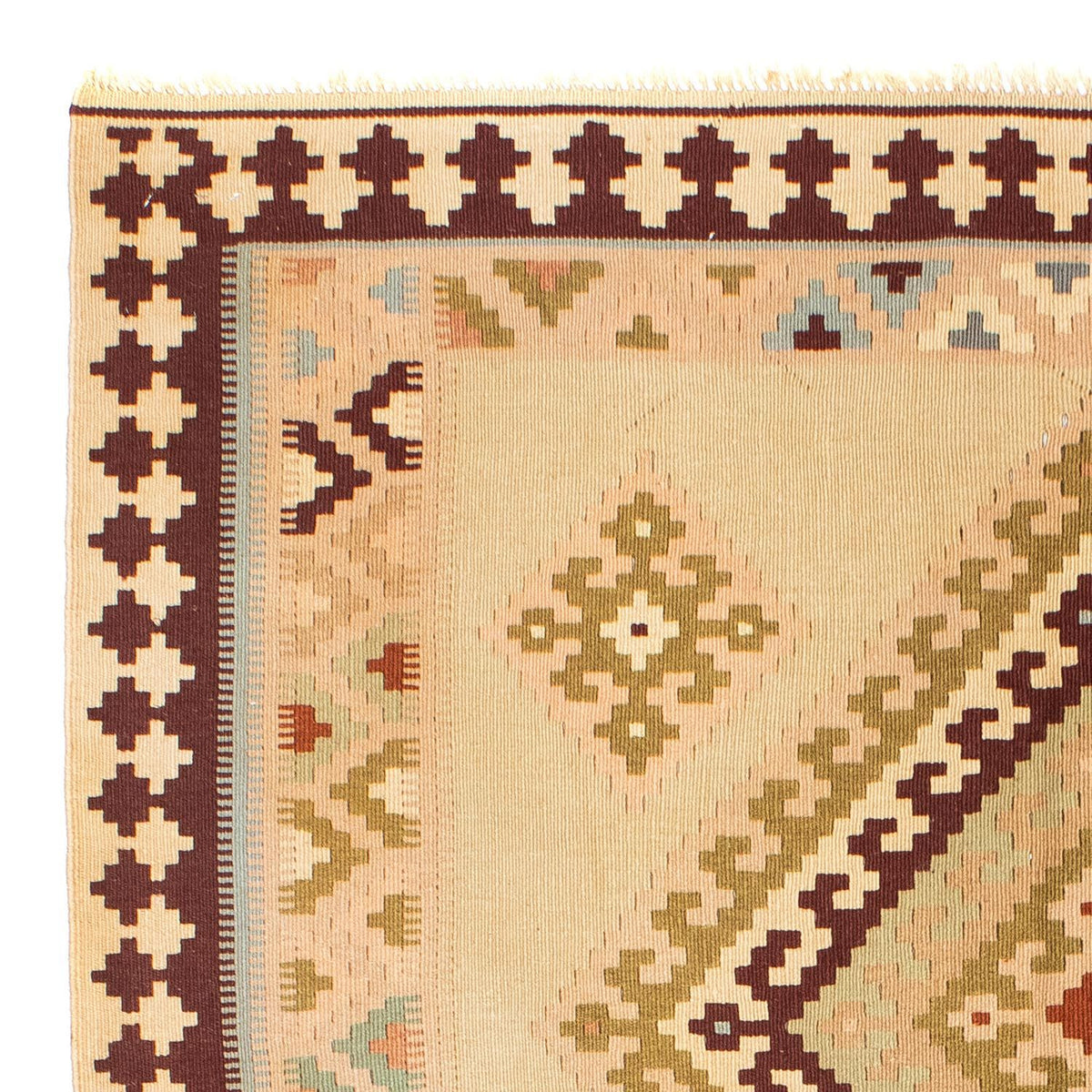 Kelim Teppich - Oriental 216 x 150 cm - hellbeige