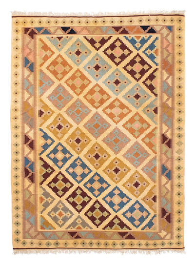 Kelim Teppich - Oriental 142 x 190 cm - hellbraun