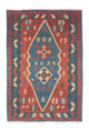 Kelim Teppich - Oriental 167 x 114 cm - blau