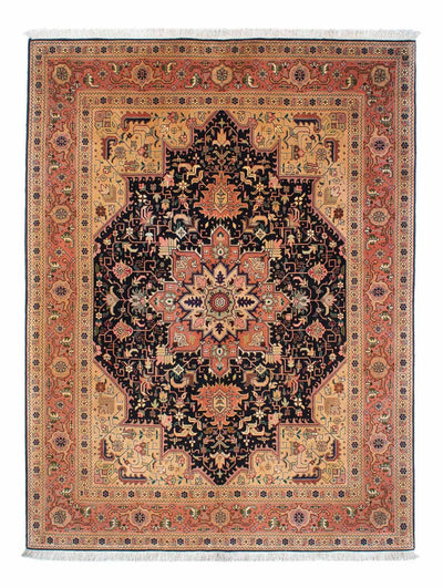 Täbriz - 50 Raj Teppich 150x203cm - Perserteppich - hellbraun