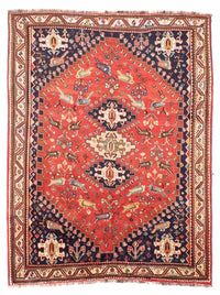 Perserteppich - Nomadic 257 x 205 cm - rot