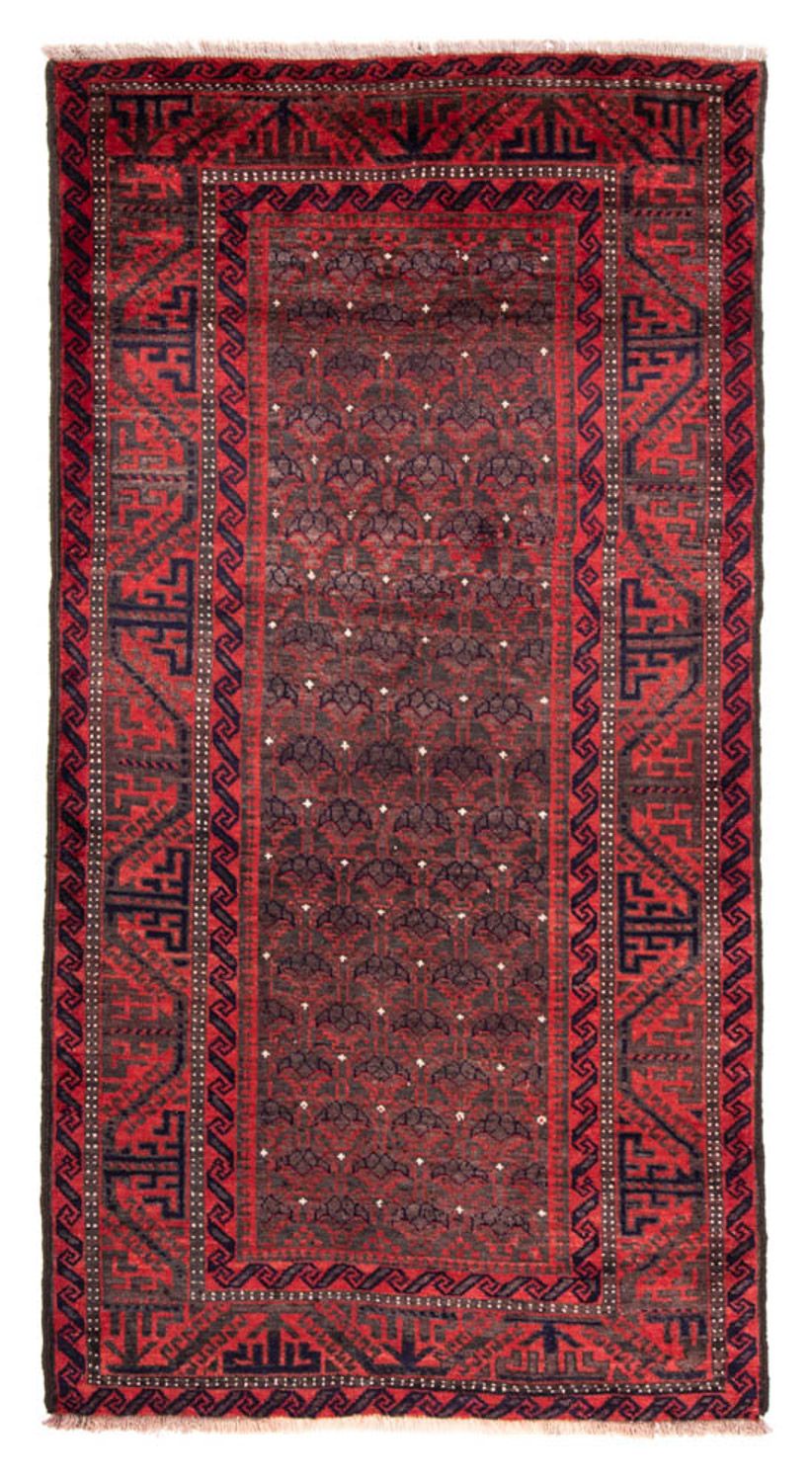 Perserteppich - Nomadic 240 x 113 cm - rot