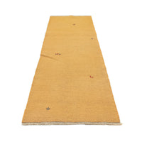 Gabbeh Teppich - Perser 278 x 80 cm - gold