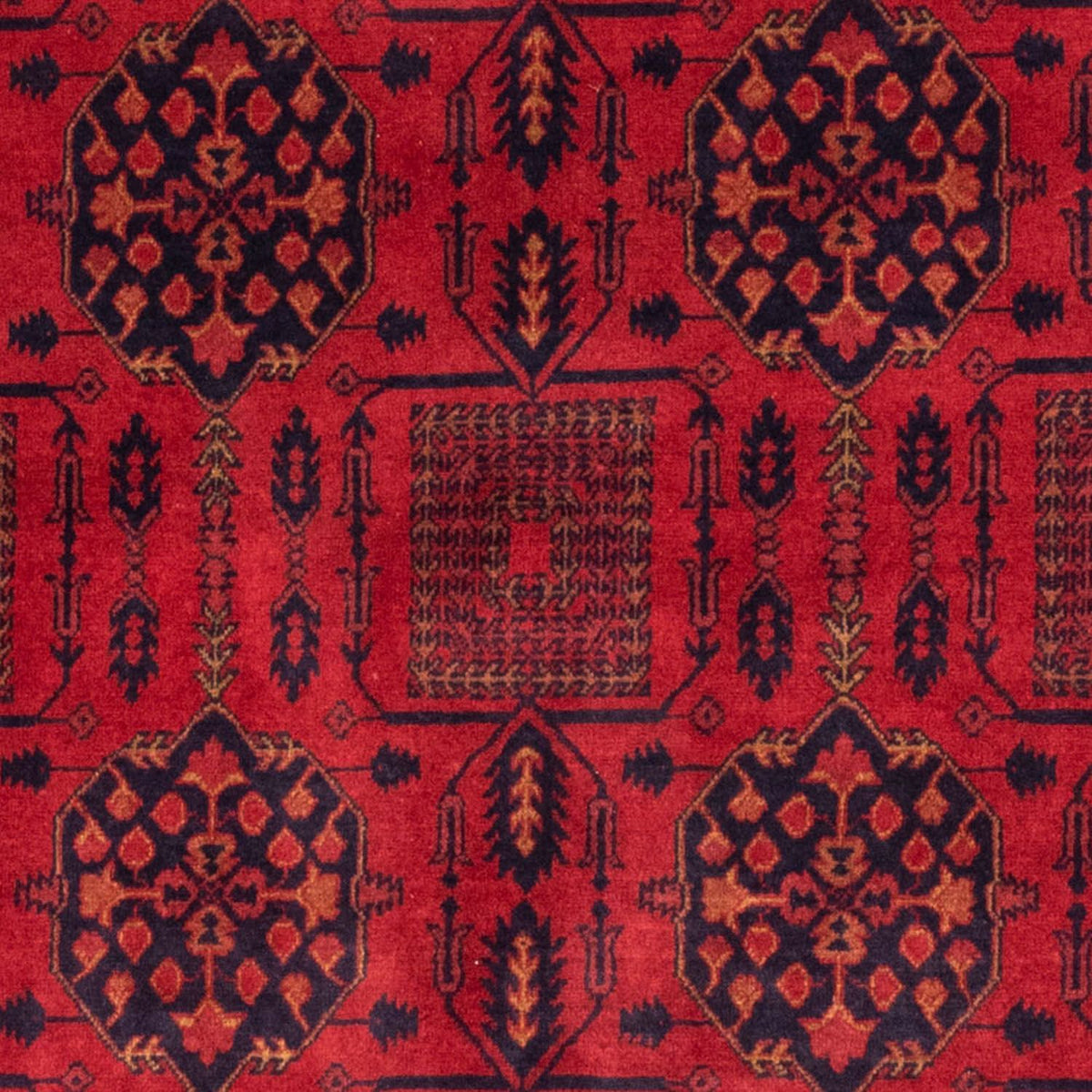 Afghan Teppich - Kunduz 196 x 130 cm - rot