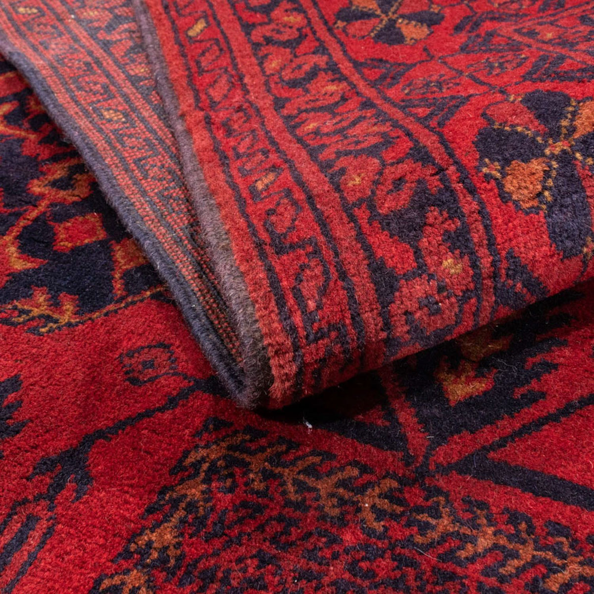 Afghan Teppich - Kunduz 196 x 130 cm - rot