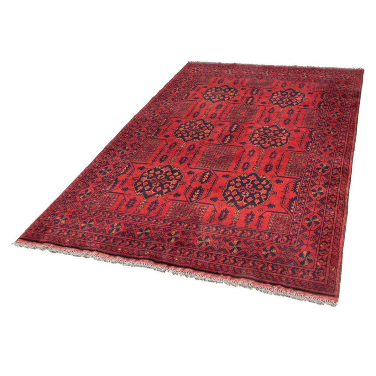 Afghan Teppich - Kunduz 196 x 130 cm - rot