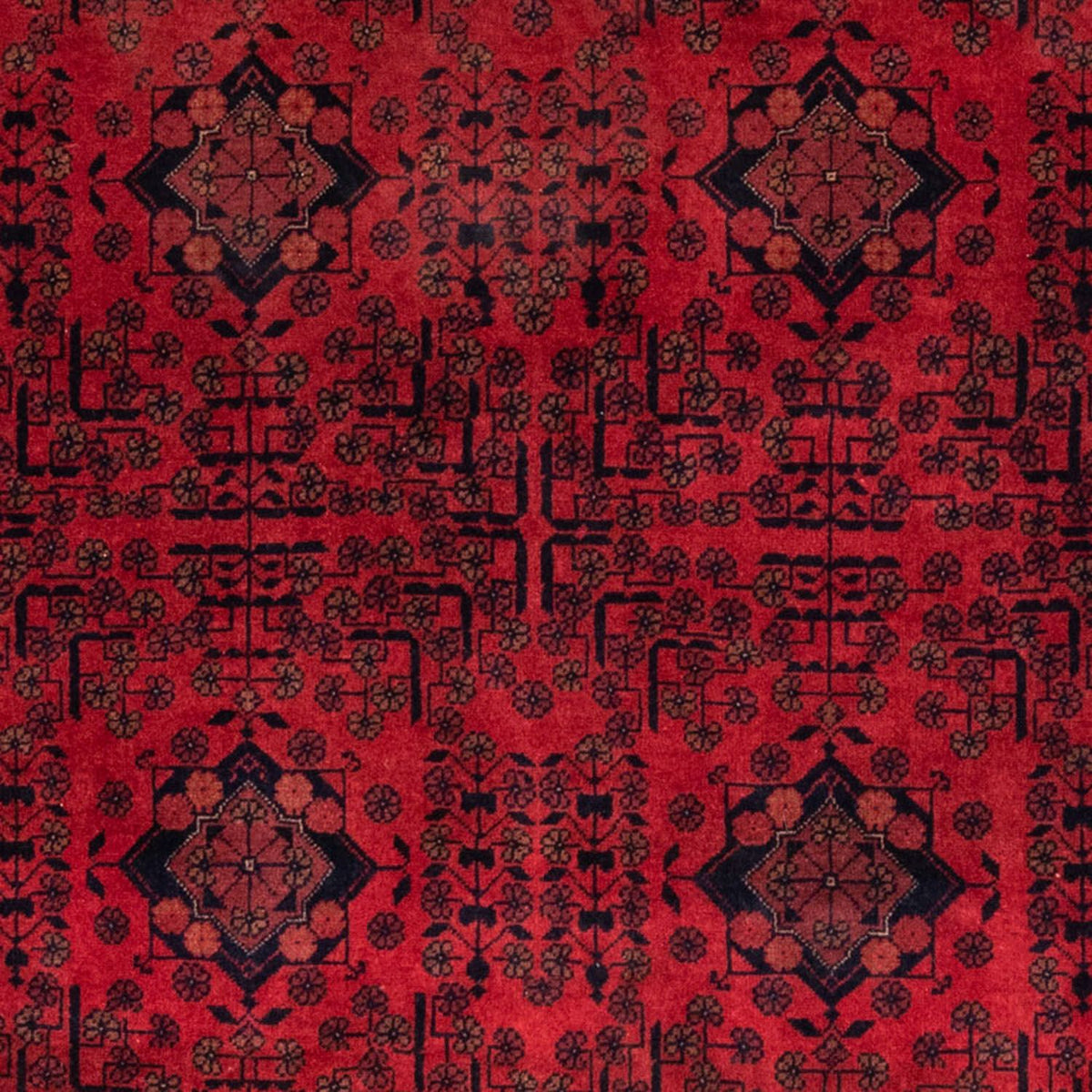 Afghan Teppich - Kunduz 200 x 130 cm - rot