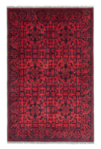 Afghan Teppich - Kunduz 186 x 126 cm - rot