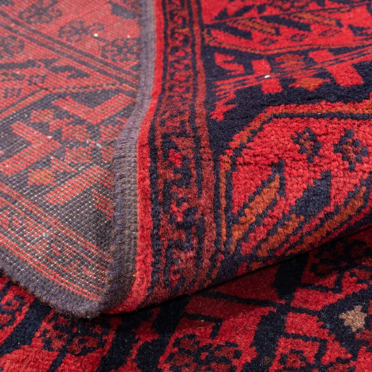 Afghan Teppich - Kunduz 186 x 126 cm - rot