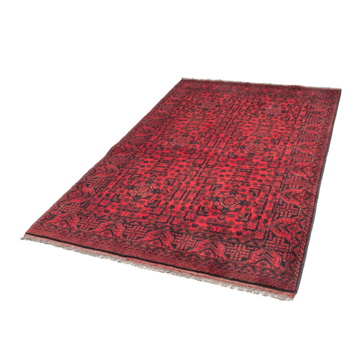 Afghan Teppich - Kunduz 187 x 122 cm - rot