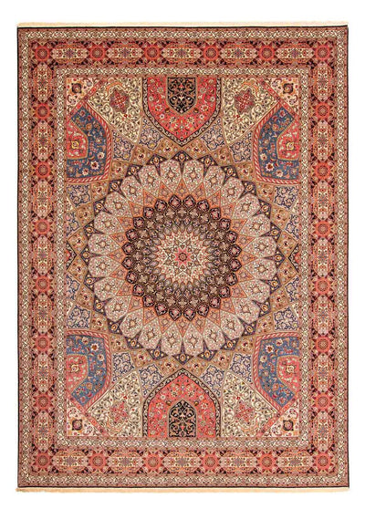 Täbriz - 50 Raj Teppich 296x408cm - Perserteppich - mehrfarbig
