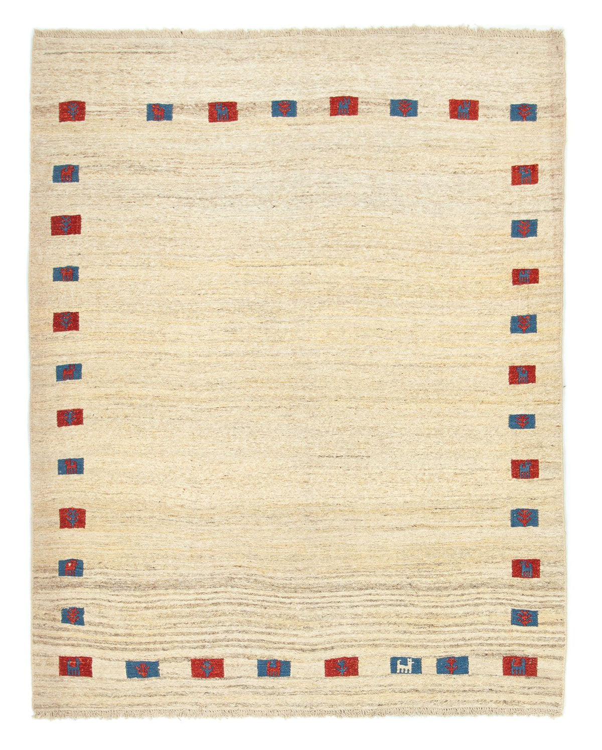 Gabbeh Teppich - Perser 196 x 156 cm - beige