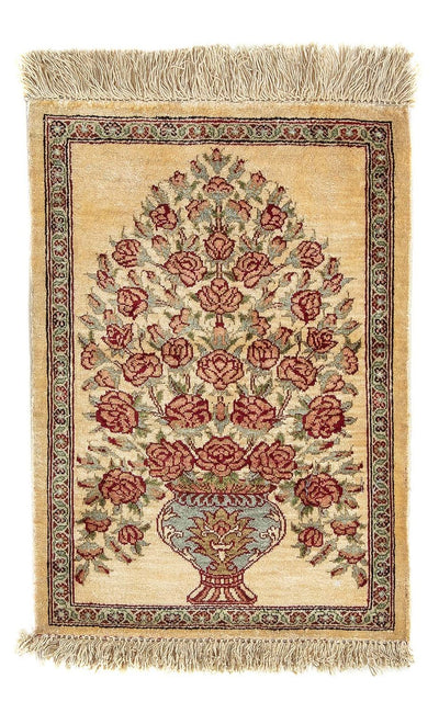 Ghom - Seide Teppich 31x41cm - Perserteppich
