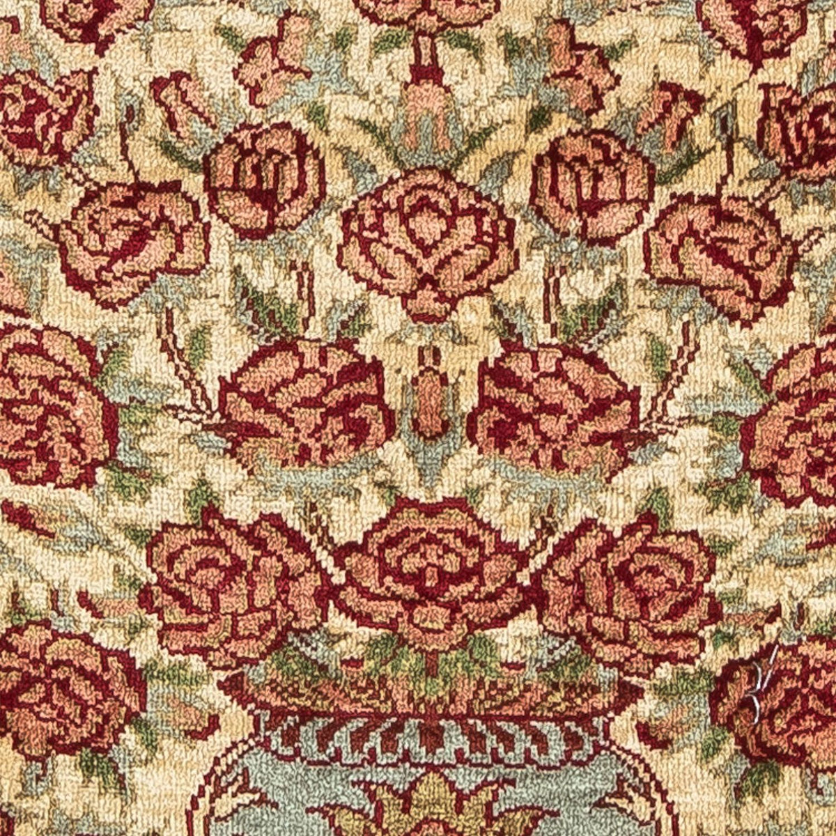 Seidenteppich - Ghom Seide - Premium 41 x 31 cm Fußmatte