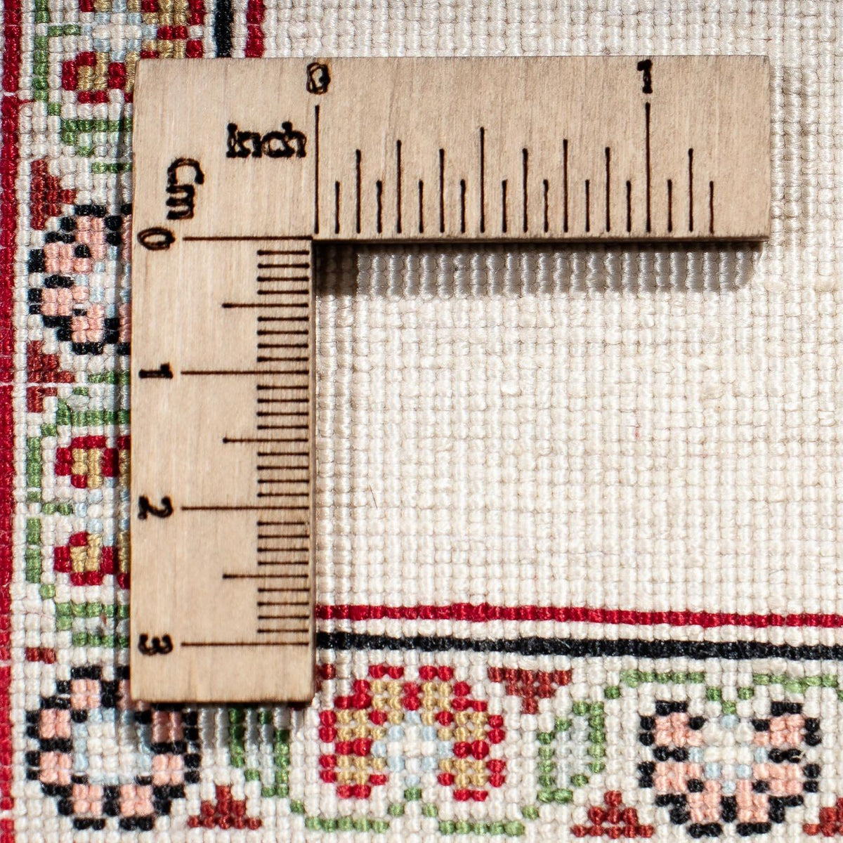 Seidenteppich - Ghom Seide - Premium 41 x 31 cm Fußmatte