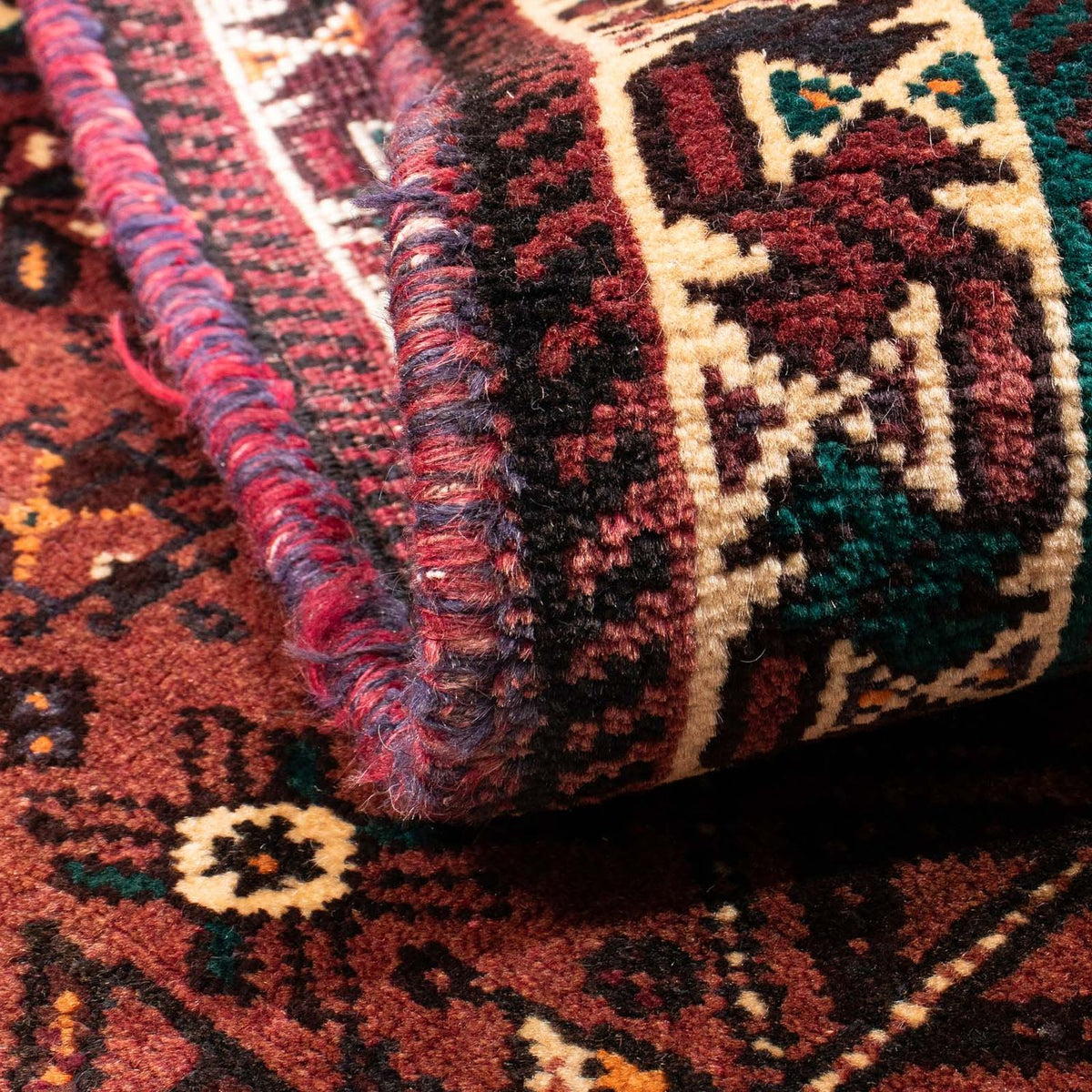 Perserteppich - Nomadic 147 x 107 cm - dunkelbraun