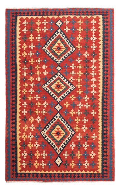 Kelim Teppich - Oriental 199 x 307 cm - rot