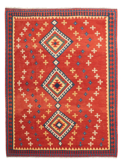 Kelim Teppich - Oriental 215 x 271 cm - rot