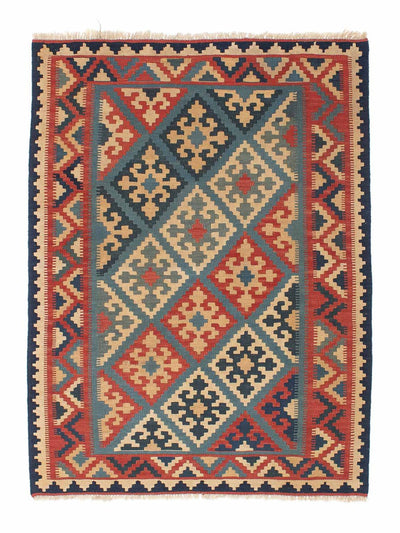 Kelim Teppich - Oriental 126 x 170 cm - mehrfarbig