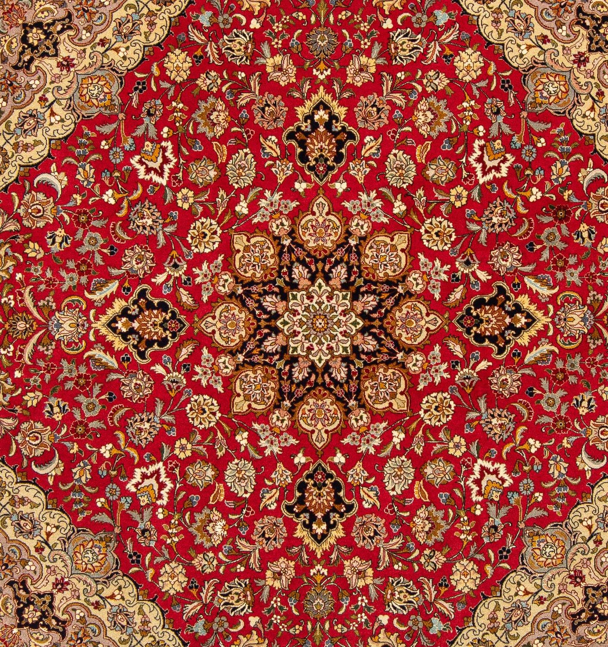 Perserteppich - Täbriz - Royal 203 x 203 cm Teppich Quadratisch