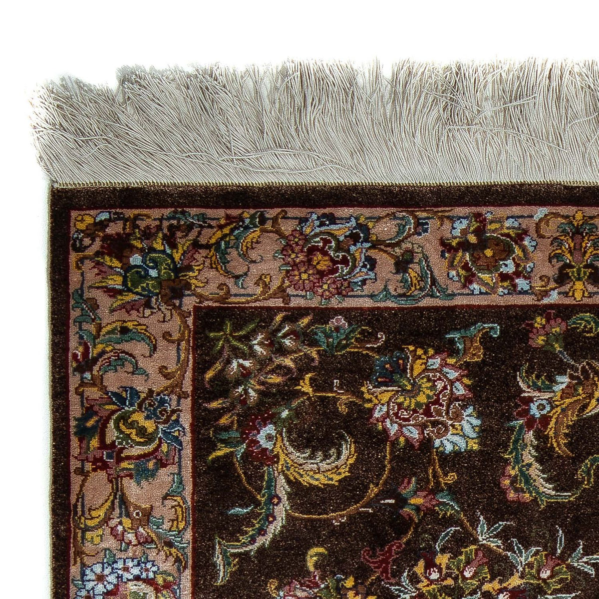 Perserteppich - Ghom 86 x 60 cm - braun