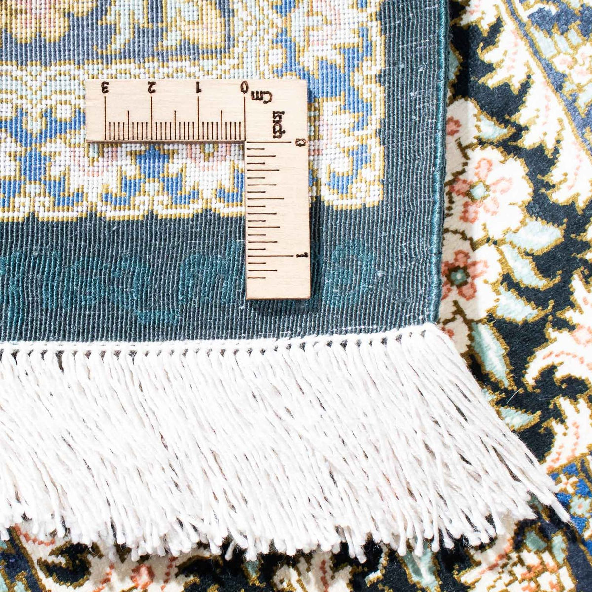 Perserteppich - Ghom 118 x 80 cm - dunkelblau