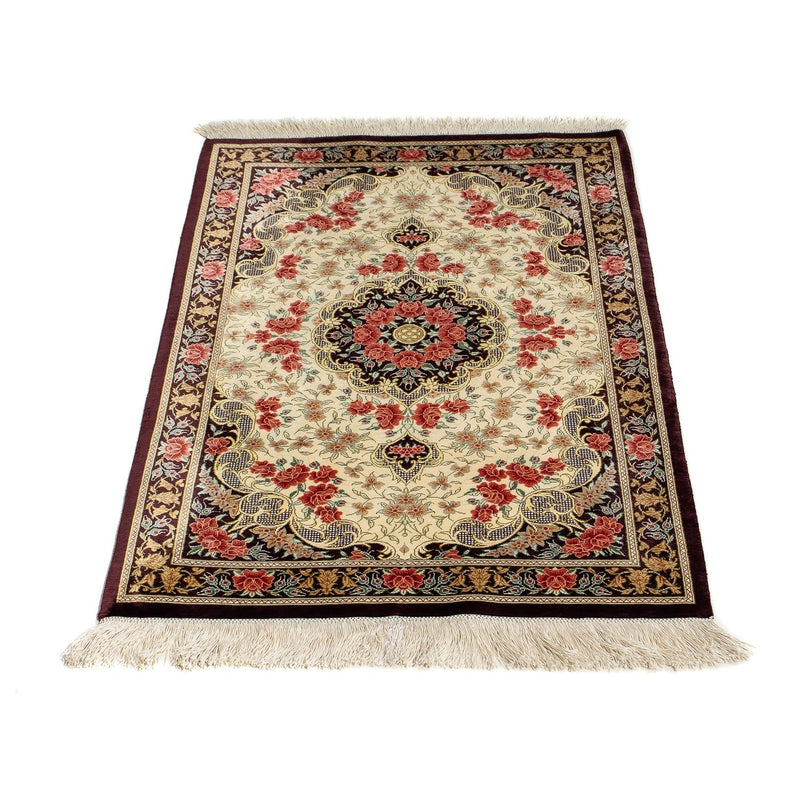 Perserteppich - Ghom 93 x 60 cm - beige