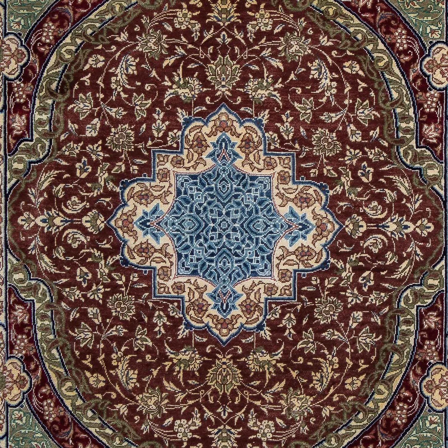 Perserteppich - Ghom 90 x 61 cm - mehrfarbig