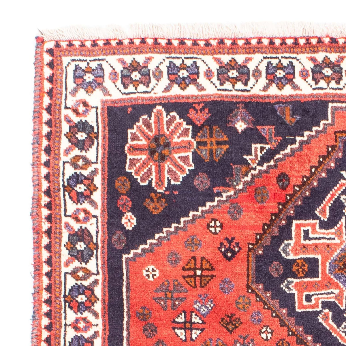 Perserteppich - Nomadic 159 x 121 cm - dunkelrot