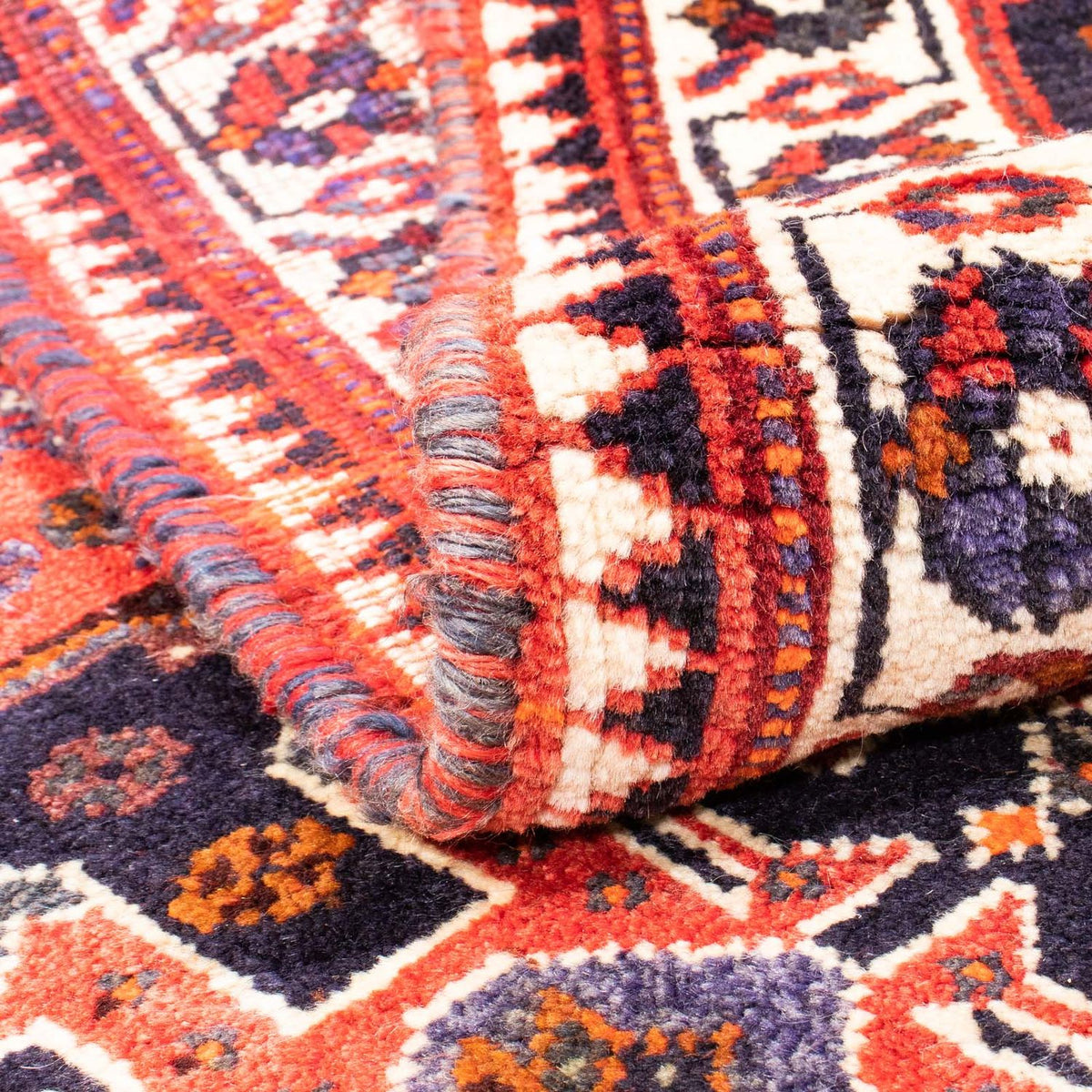 Perserteppich - Nomadic 159 x 121 cm - dunkelrot