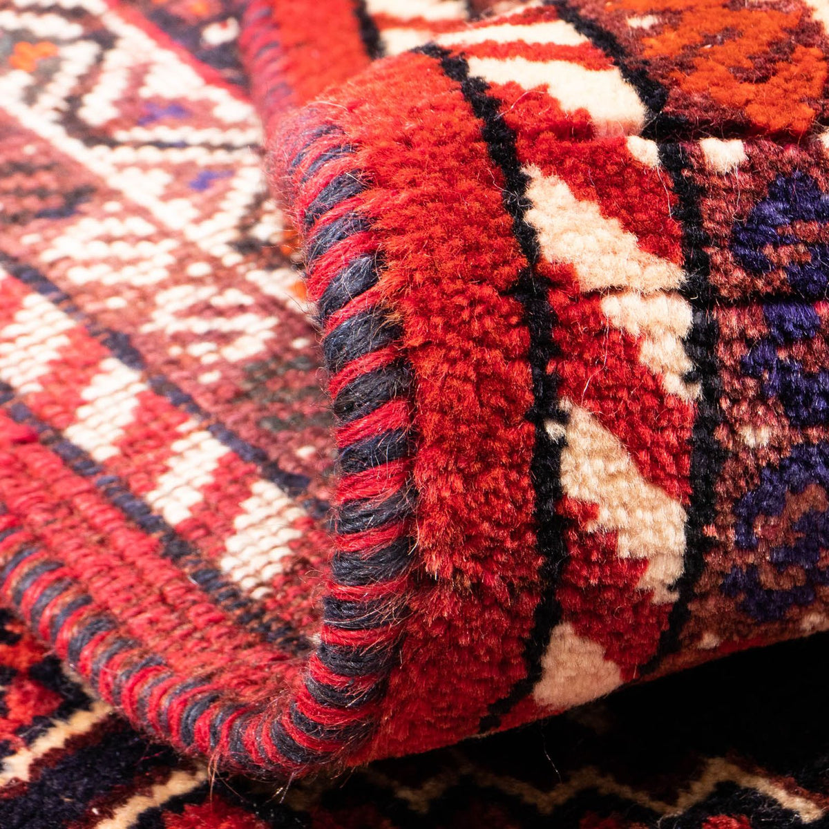 Perserteppich - Nomadic 153 x 120 cm - dunkelrot