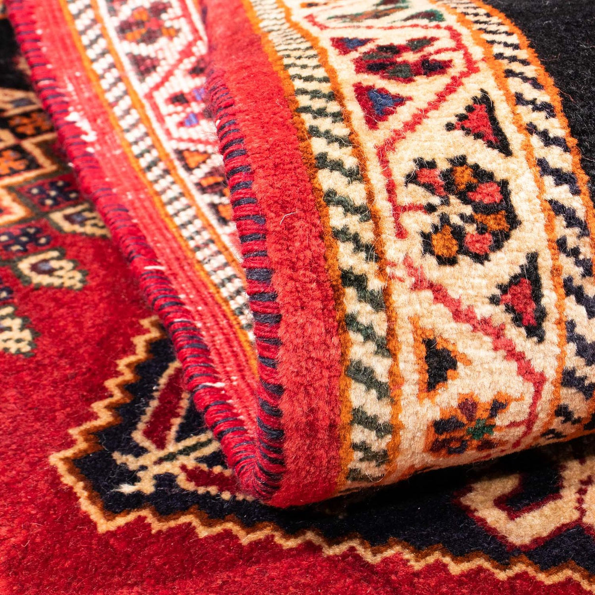 Perserteppich - Nomadic 155 x 110 cm - dunkelrot