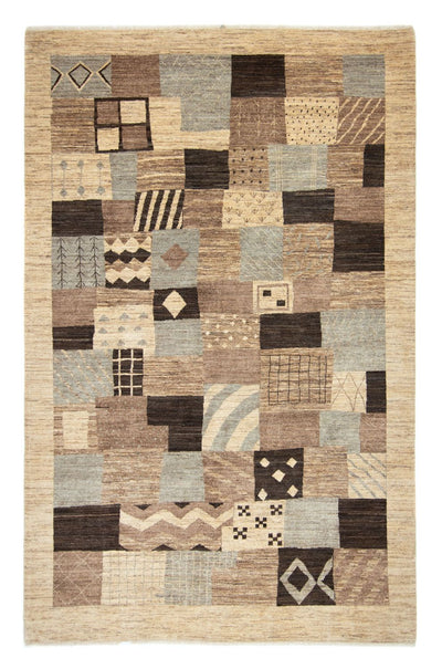 Gabbeh Teppich Indus 197x303cm - Wollteppich