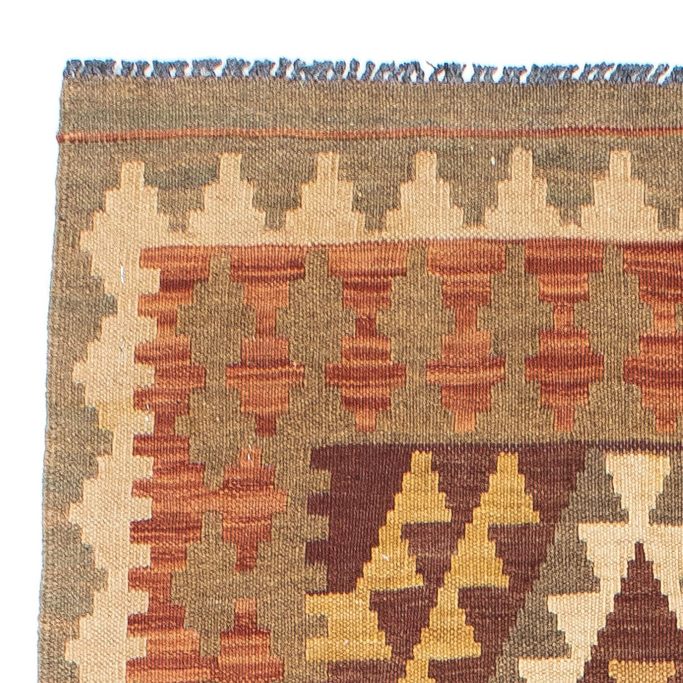 Kelim Teppich - Oriental 191 x 78 cm - hellbraun