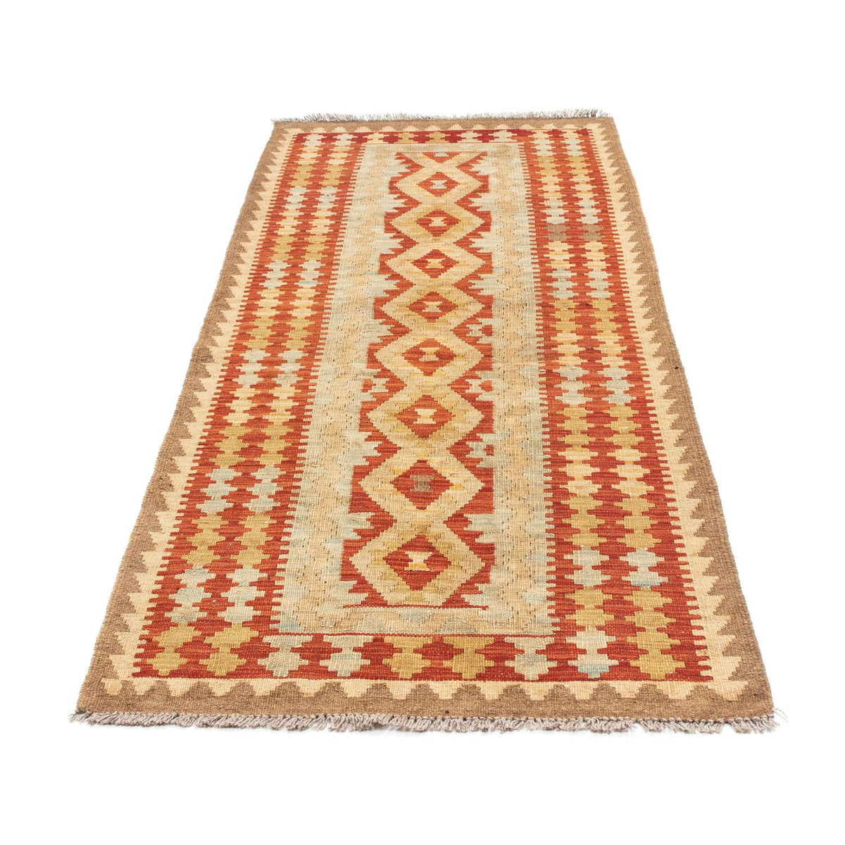 Kelim Teppich - Oriental 200 x 85 cm - beige