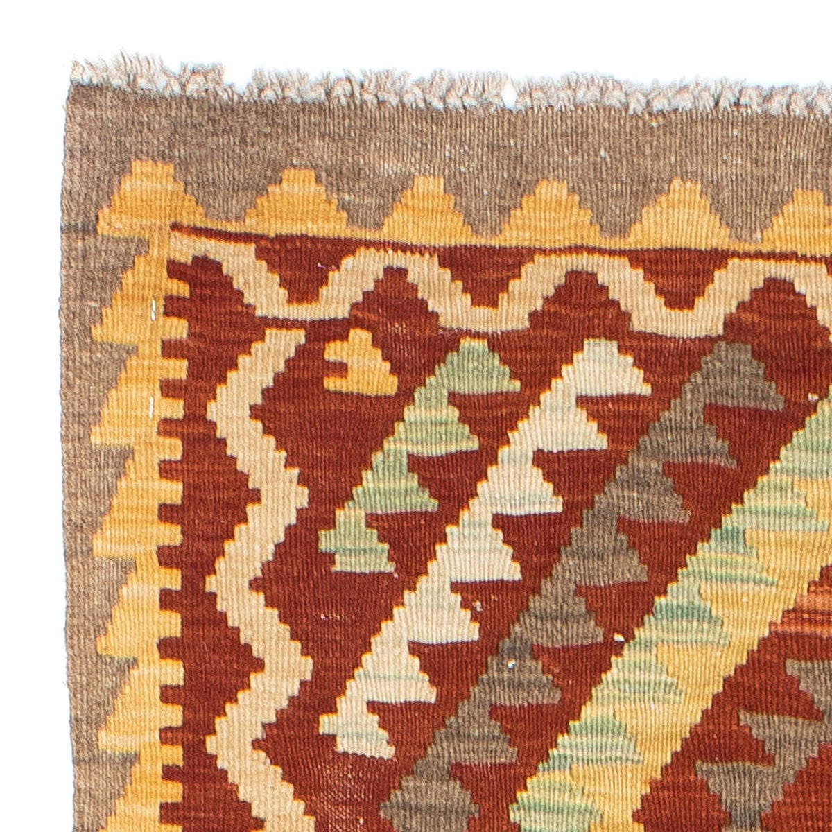 Kelim Teppich - Oriental 214 x 82 cm - rost